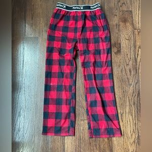 Hurley plaid, boys PJ pants